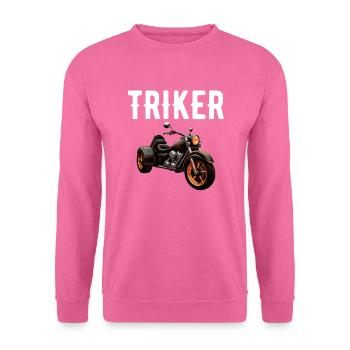 Motortrike Three Wheeled Motorcycle Triker - Unisex Sweatshirt - pink - Front