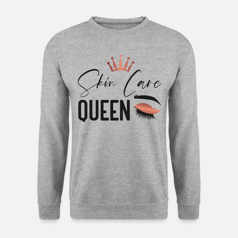 Cute Esthetician Skincare - Unisex Pullover - Weißgrau meliert