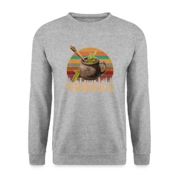 Yerba Mate argentina - Unisex Sweatshirt - salt & pepper - Front - Alina (178cm) & Michal (187cm)