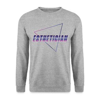 Cute Licensed Esthetician Skincare - Unisex Pullover - Weißgrau meliert - Vorne - Alina (178cm) & Michal (187cm)
