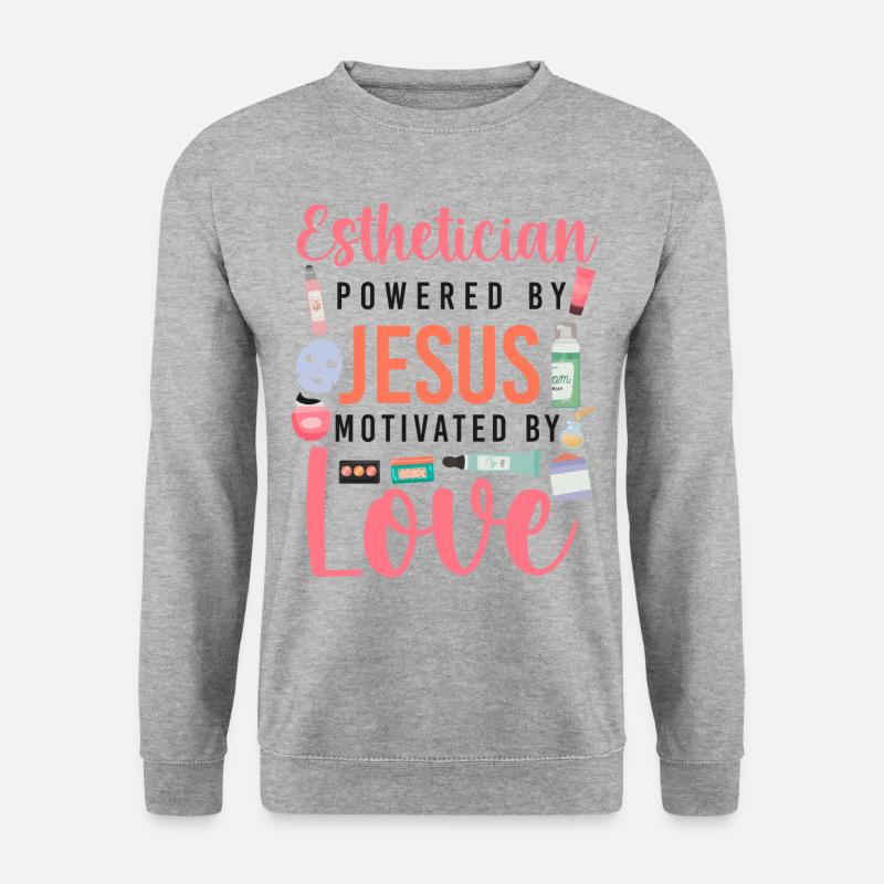Cute Esthetician Skincare - Unisex Pullover - Weißgrau meliert