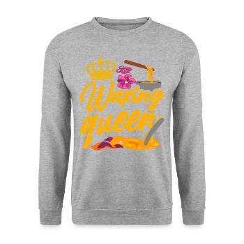 Esthetician Skincare Beautician - Unisex Sweatshirt - salt & pepper - Front - Alina (178cm) & Michal (187cm)
