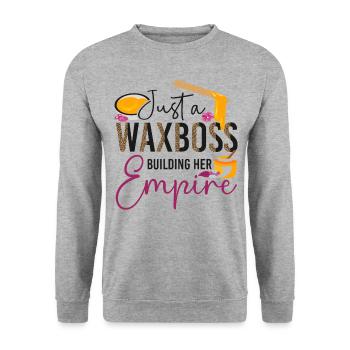 Cute Esthetician Skincare - Unisex Sweatshirt - salt & pepper - Front - Alina (178cm) & Michal (187cm)