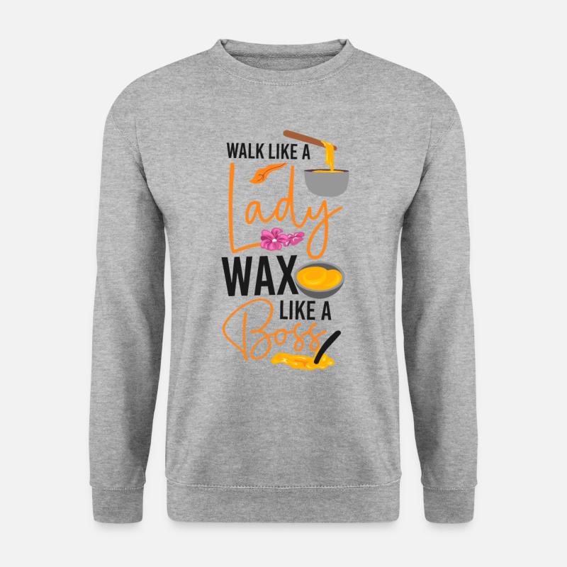 Cute Esthetician Skincare - Unisex Pullover - Weißgrau meliert