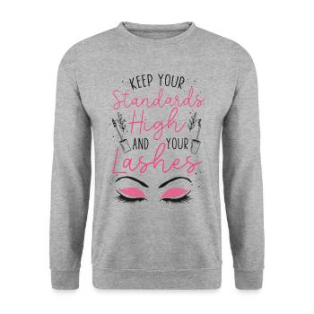 Esthéticienne Esthéticienne Soins de la Peau - Sweat-shirt Unisexe - gris chiné - Devant - Alina (178cm) & Michal (187cm)