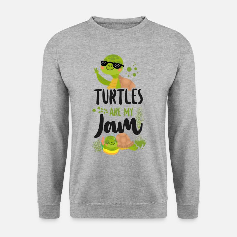 Sea Turtle Tortoise Sunglasses - Unisex Pullover - Weißgrau meliert