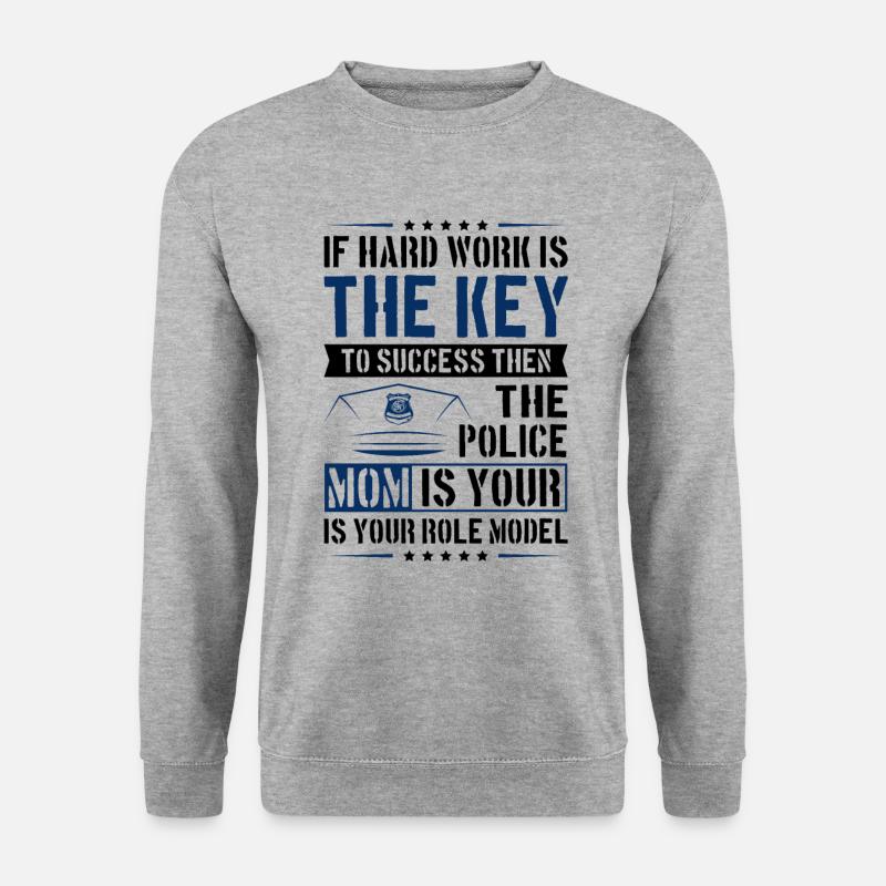 Polizei Polizist Polizeibeamte - Unisex Pullover - Weißgrau meliert