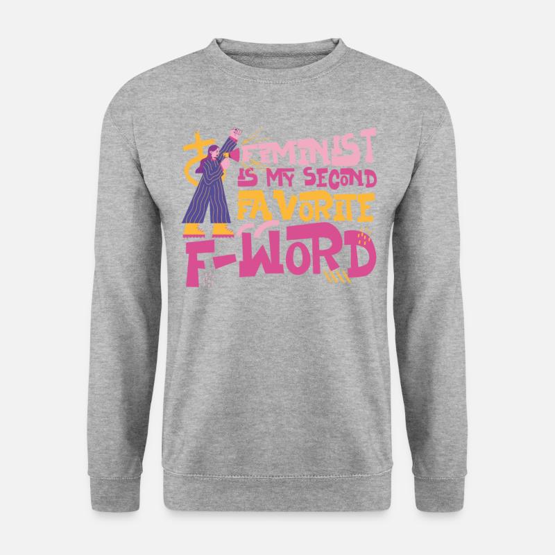 Feminist Feminist Is My Second - Unisex Sweatshirt - salt & pepper
