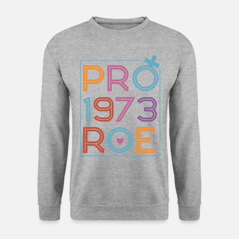 Feminist Pro 1973 Roe - Unisex Pullover - Weißgrau meliert