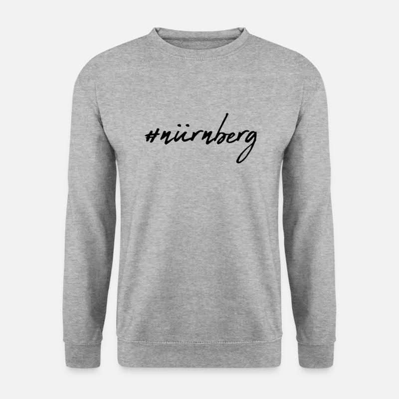 Nürnberg - Unisex Pullover - Weißgrau meliert