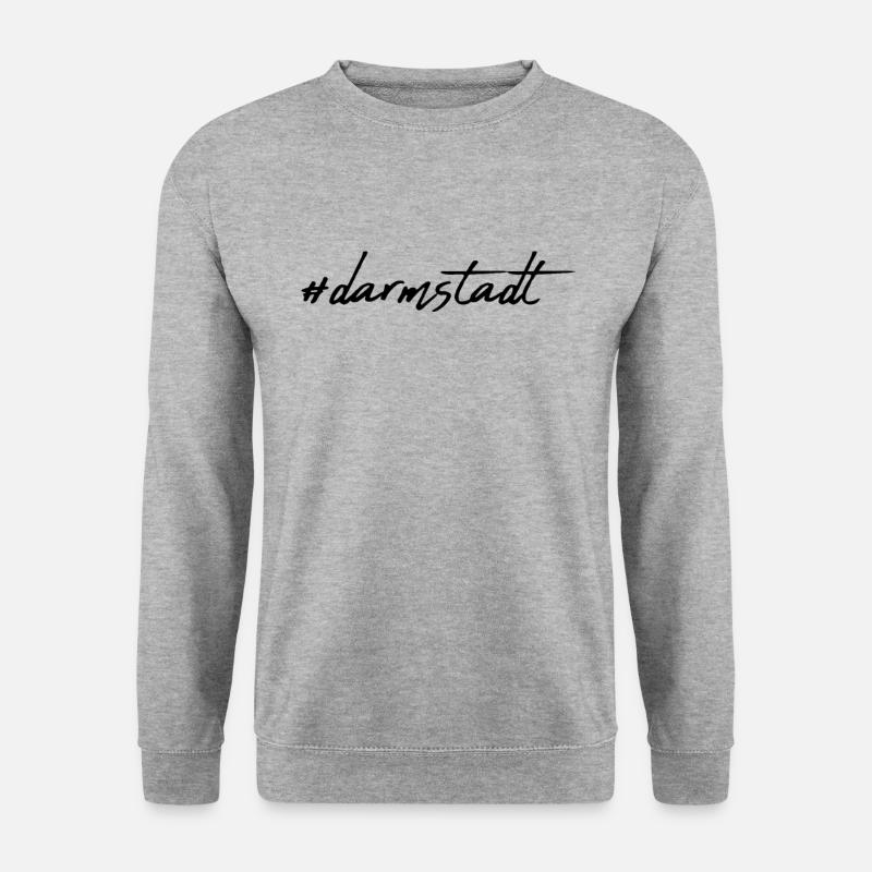 Darmstadt - Unisex Pullover - Weißgrau meliert