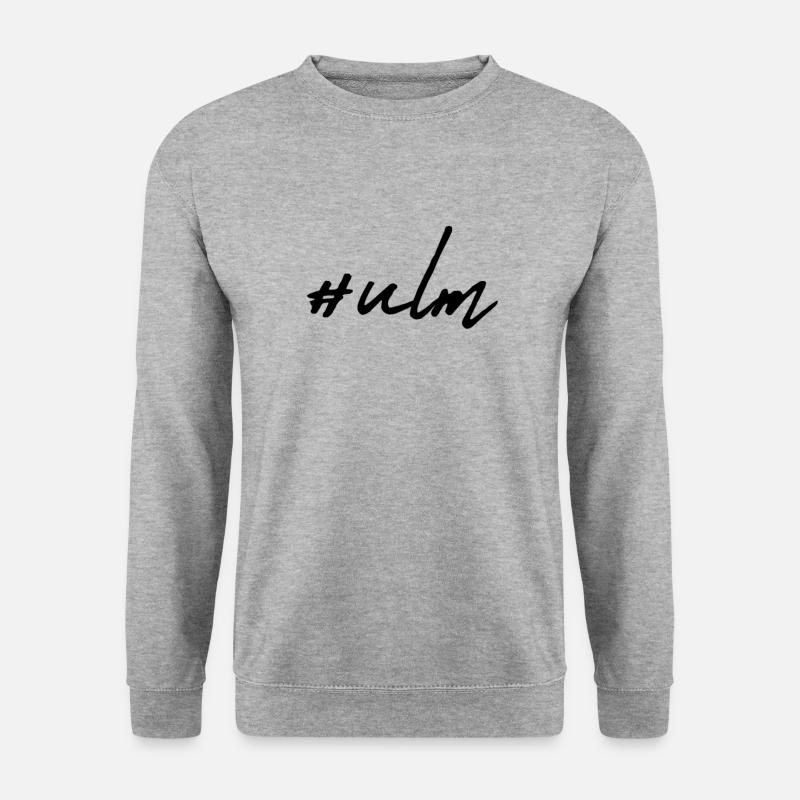Ulm - Unisex Pullover - Weißgrau meliert