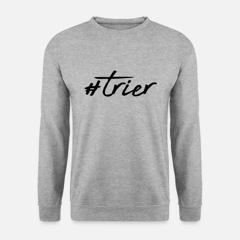 Trier - Unisex Pullover - Weißgrau meliert