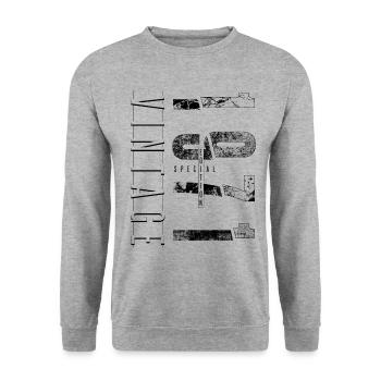 Vintage 1971 Special Edition Cadeau d’anniversaire - Sweat-shirt Unisexe - gris chiné - Devant - Alina (178cm) & Michal (187cm)