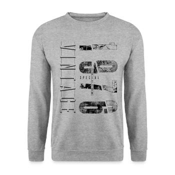 Vintage 1976 Special Edition Cadeau d’anniversaire - Sweat-shirt Unisexe - gris chiné - Devant - Alina (178cm) & Michal (187cm)