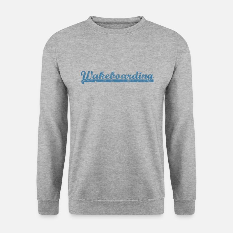 Wakeboarding - Unisex Pullover - Weißgrau meliert