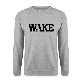 Wakeboarding - Unisex Pullover - Weißgrau meliert - Vorne - Alina (178cm) & Michal (187cm)