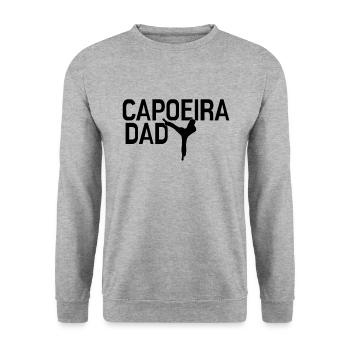 Papa Capoeira - Sweat-shirt Unisexe - gris chiné - Devant - Alina (178cm) & Michal (187cm)