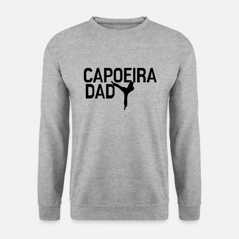 Capoeira Dad - Unisex Pullover - Weißgrau meliert