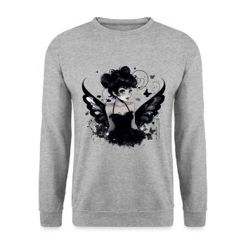 Fée magique mignonne pour les filles et les jeunes femmes - Sweat-shirt Unisexe - gris chiné - Devant - Alina (178cm) & Michal (187cm)