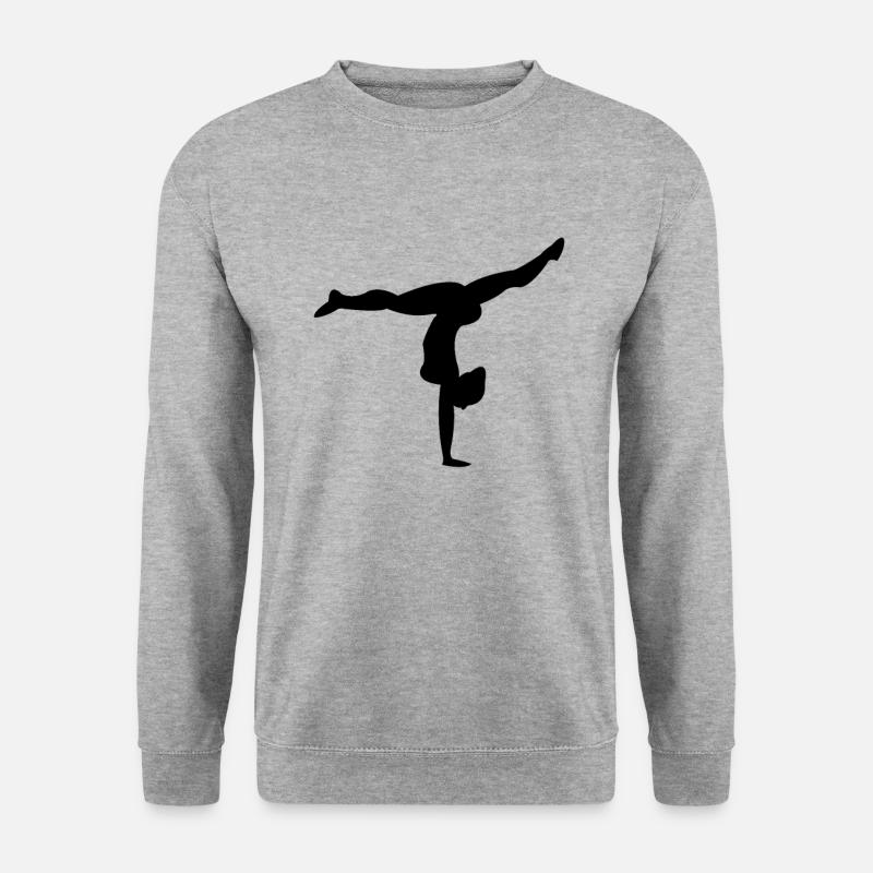 Turnen - Unisex Pullover - Weißgrau meliert