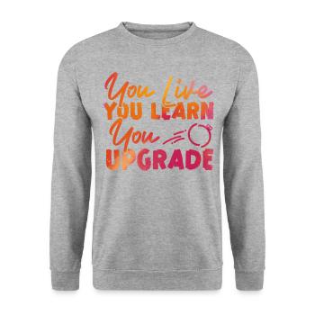 Happy Divorce Party You Live You - Unisex Sweatshirt - salt & pepper - Front - Alina (178cm) & Michal (187cm)