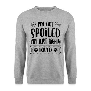 Chat persan Chat Amoureux Propriétaire de chat Persan Longhair C - Sweat-shirt Unisexe - gris chiné - Devant - Alina (178cm) & Michal (187cm)