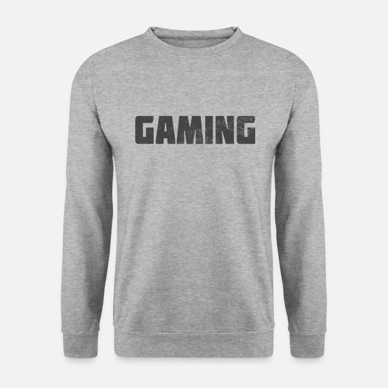 Gaming - Unisex Pullover - Weißgrau meliert