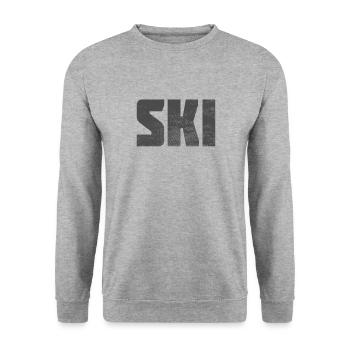 Ski - Sweat-shirt Unisexe - gris chiné - Devant - Alina (178cm) & Michal (187cm)