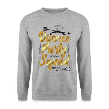 Happy Divorce Party Divorce Party - Unisex Sweatshirt - salt & pepper - Front - Alina (178cm) & Michal (187cm)
