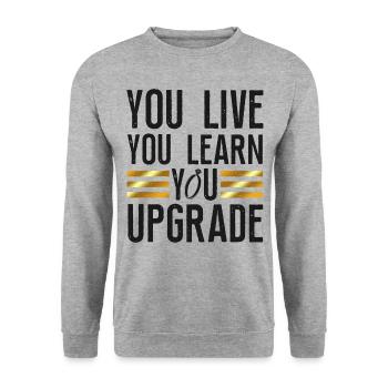 Happy Divorce Party You Live You - Unisex Sweatshirt - salt & pepper - Front - Alina (178cm) & Michal (187cm)