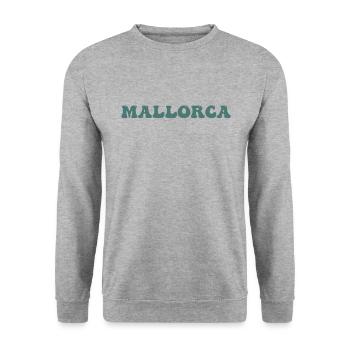 Mallorca - Unisex Pullover - Weißgrau meliert - Vorne - Alina (178cm) & Michal (187cm)