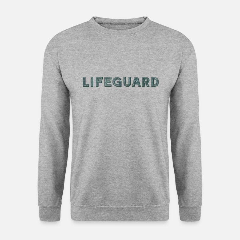 Lifeguard Rettungsschwimmer - Unisex Pullover - Weißgrau meliert