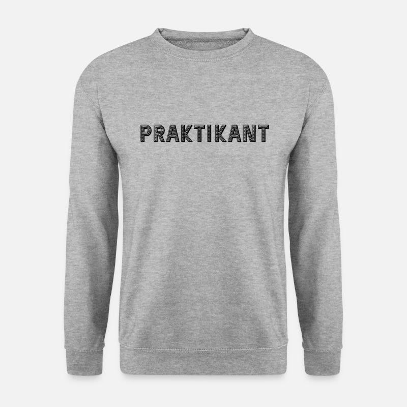 Praktikant - Unisex Pullover - Weißgrau meliert