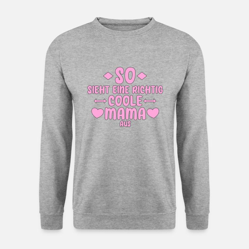 Coole Mama - Unisex Pullover - Weißgrau meliert