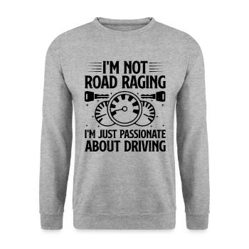 Driving License Passed New Driver Permit Driving S - Unisex Sweatshirt - salt & pepper - Front - Alina (178cm) & Michal (187cm)