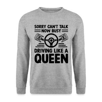 Driving License Passed New Driver Permit Driving S - Unisex Sweatshirt - salt & pepper - Front - Alina (178cm) & Michal (187cm)