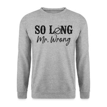 Bonne fête de divorce si longtemps M. - Sweat-shirt Unisexe - gris chiné - Devant - Alina (178cm) & Michal (187cm)