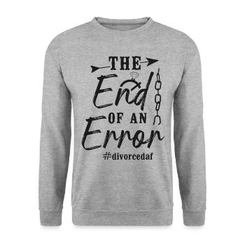 Happy Divorce Party The End Of An - Unisex Sweatshirt - salt & pepper - Front - Alina (178cm) & Michal (187cm)