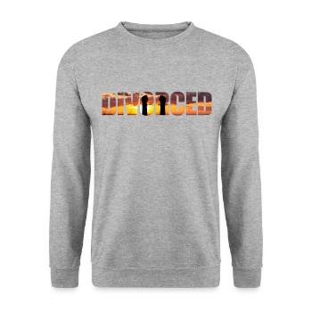 Happy Divorce Party Sunset - Unisex Pullover - Weißgrau meliert - Vorne - Alina (178cm) & Michal (187cm)