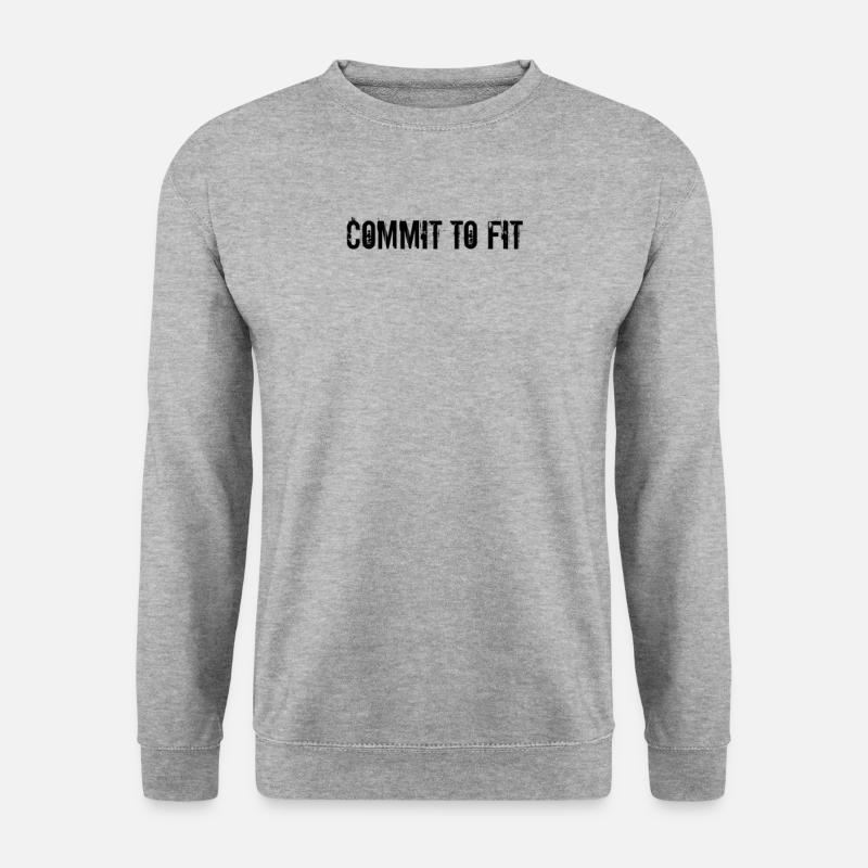 Fitness - Commit to fit - Unisex Sweatshirt - salt & pepper