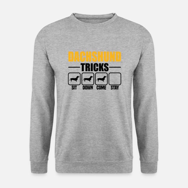 Dachshund Tricks - Unisex Sweatshirt - salt & pepper