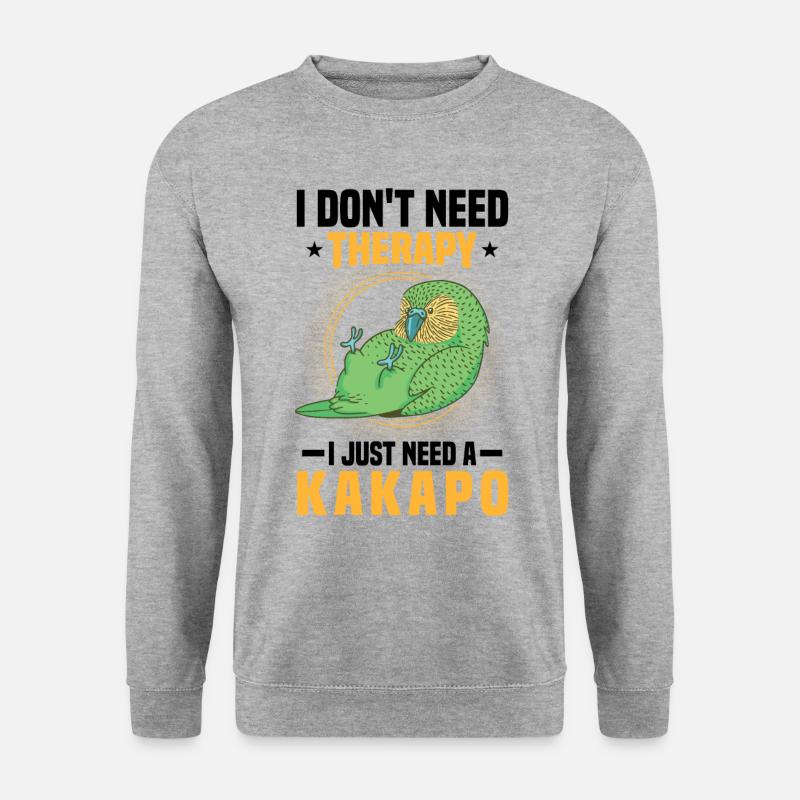 Just need kakapo flightless parrot - Unisex Sweatshirt - salt & pepper