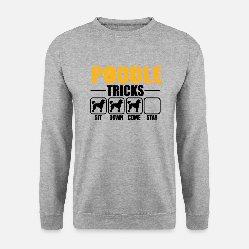 Poodle Tricks - Unisex Sweatshirt - salt & pepper
