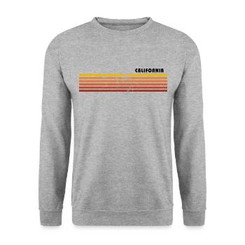 Retro California Vintage Vacation Souvenir - Unisex Sweatshirt - salt & pepper - Front - Alina (178cm) & Michal (187cm)