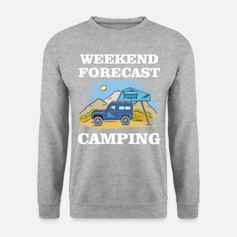 Weekend Forecast - Camping - Unisex Sweatshirt - salt & pepper