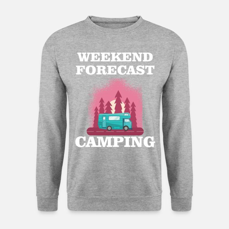 Weekend Forecast - Camping - Unisex Sweatshirt - salt & pepper