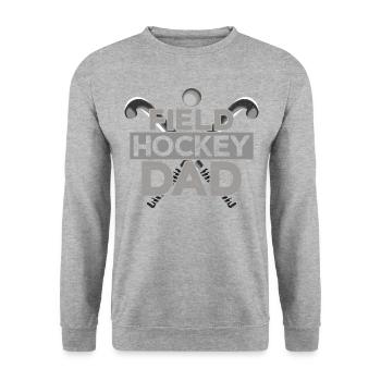 Field Hockey Dad Field Hockey Dad - Unisex Pullover - Weißgrau meliert - Vorne - Alina (178cm) & Michal (187cm)