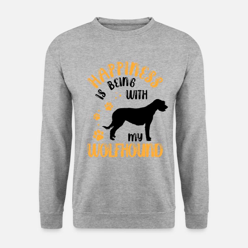Irish Wolfhound Makes Wolfhound Happy - Unisex Sweatshirt - salt & pepper