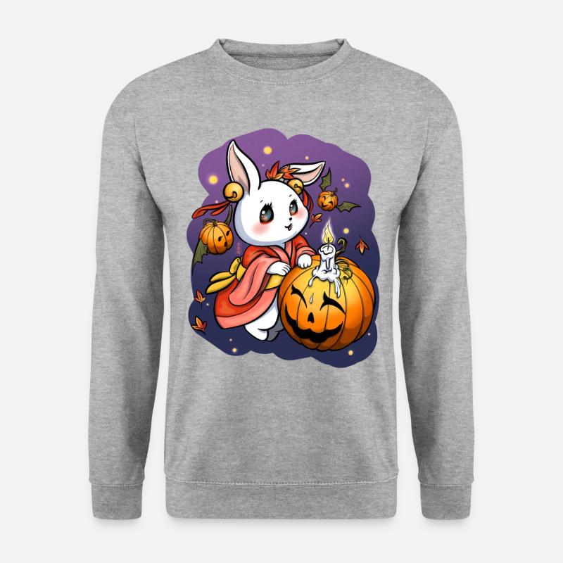 Cute Obon Rabbit - Unisex Sweatshirt - salt & pepper